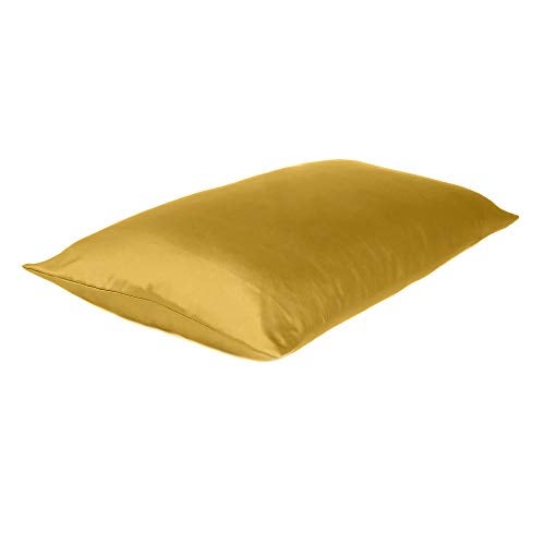 Oussum Satin Pillow case Soft & Comfortable Silk Pillowcase Solid Pillow Cover Single Pcs with Free Scrunchie (Sun Flower, Regular Size (18"x27") - Image 3