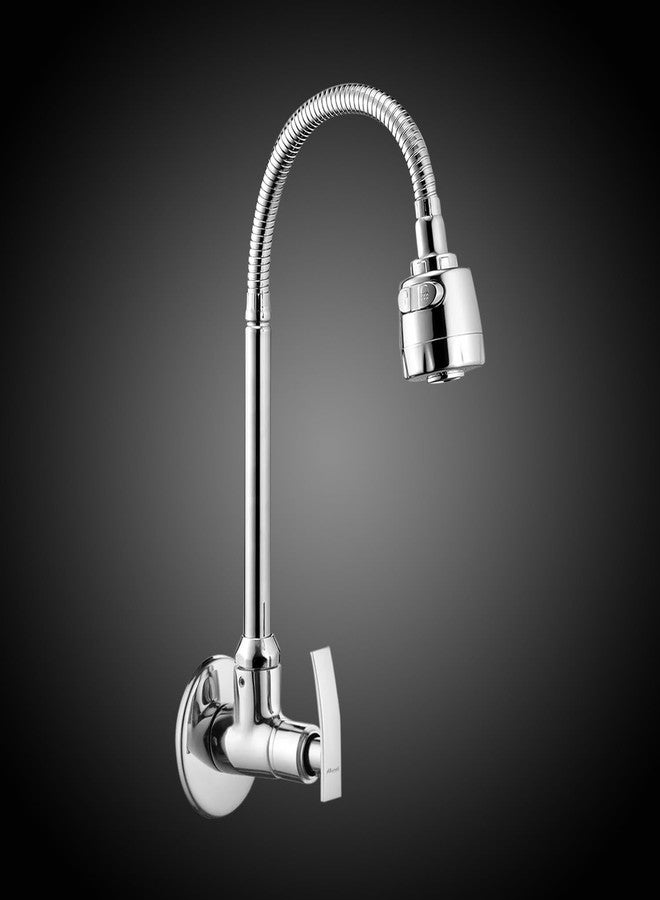 ALTURAS Dual Flow Silver Kitchen Sink Cock with 360 Degree Swivel Spout | Kitchen Sink Tap | Kitchen Faucet | Tap for Kitchen (Passion) - Image 1