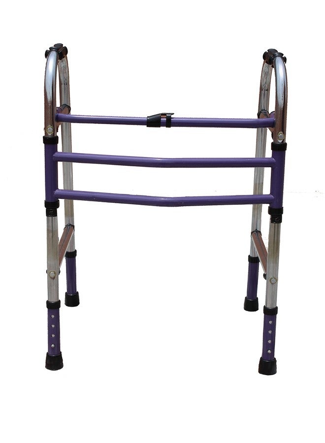 KDS SURGICAL مشاية قابلة للطي وقابلة لتعديل الارتفاع من Kds Surgical لكبار السن، لونها بنفسجي وفولاذي - للجنسين - Image 2
