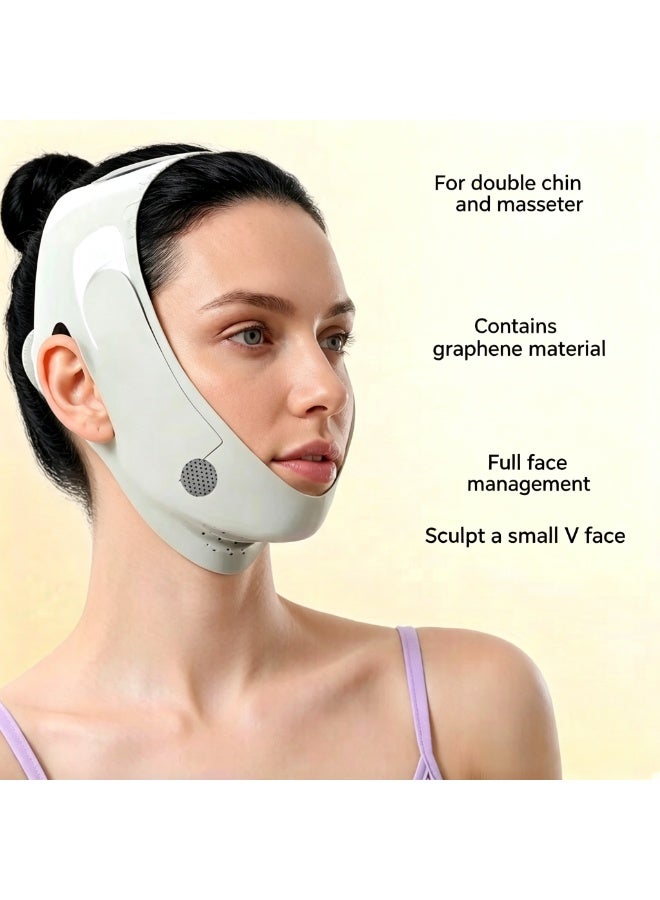 Egolav Graphene and Ice Silk V-Shape Face Slimming Mask: Physically Lifts and Tightens the Jawline, Reduces Double Chin, Improves Facial Sagging, and Reshapes the Face—The Ultimate Face-Slimming Tool (Light Green) - Image 5
