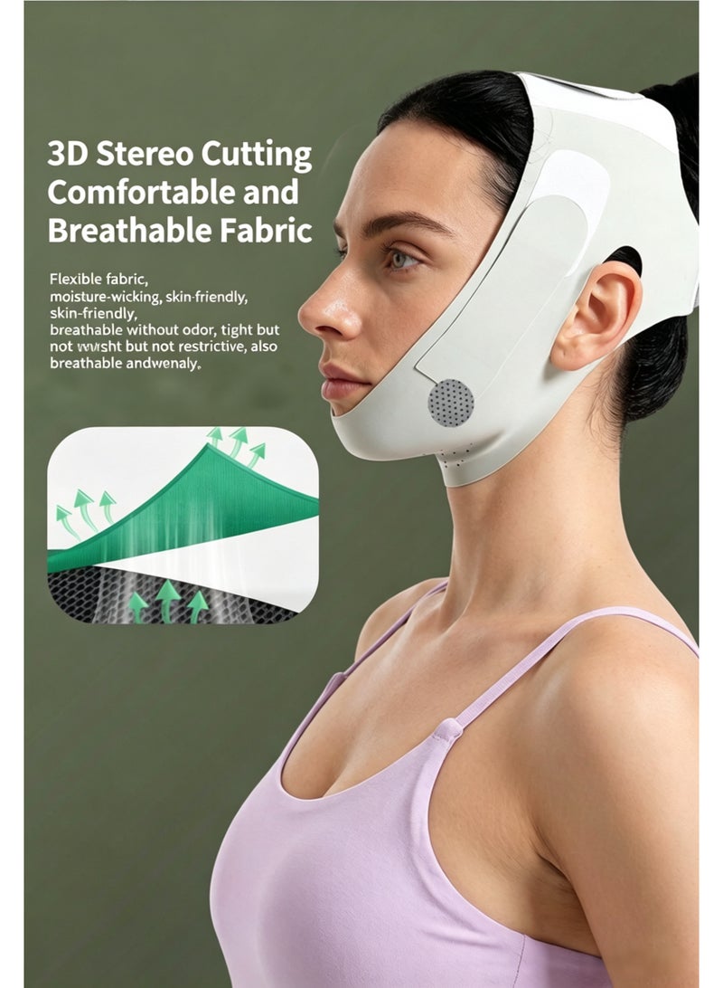 Egolav Graphene and Ice Silk V-Shape Face Slimming Mask: Physically Lifts and Tightens the Jawline, Reduces Double Chin, Improves Facial Sagging, and Reshapes the Face—The Ultimate Face-Slimming Tool (Light Green) - Image 4
