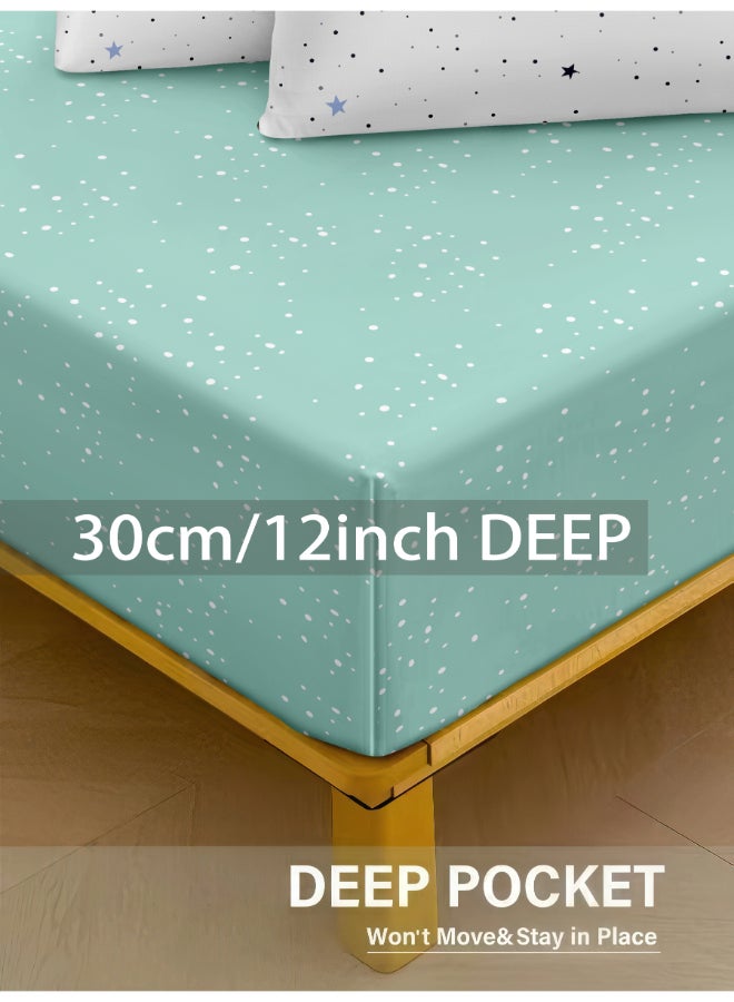 ايست من نون طقم غطاء لحاف من ٤ قطع | مصنوع من ألياف دقيقة ناعمة | ألوان متعددة | غطاء لحاف ١٦٠ × ٢٢٠ سم، ملاءة سرير ١٢٠ × ٢٠٠ سم مع جيب عميق ٣٠ سم، غطائي وسادة ٥٠ × ٧٥ سم | مناسب لمرتبة فردية - Image 5