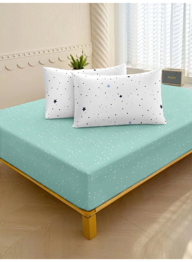 ايست من نون طقم غطاء لحاف من ٤ قطع | مصنوع من ألياف دقيقة ناعمة | ألوان متعددة | غطاء لحاف ١٦٠ × ٢٢٠ سم، ملاءة سرير ١٢٠ × ٢٠٠ سم مع جيب عميق ٣٠ سم، غطائي وسادة ٥٠ × ٧٥ سم | مناسب لمرتبة فردية - Image 4