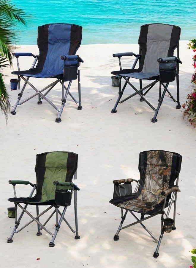 ZCM-HAPPY Foldable Outdoor Camping Fishing BBQ Picnic Beach Chair - Image 4