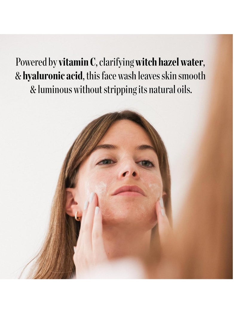 Joanna Vargas Joanna Vargas Vitamin C Face Wash for Women - Hydrating Face Wash with Witch Hazel & Hyaluronic Acid - Nourishing Vitamin C Facial Wash for Smooth & Glowing Skin - Clarifying Face Wash for Dry Skin - Image 3