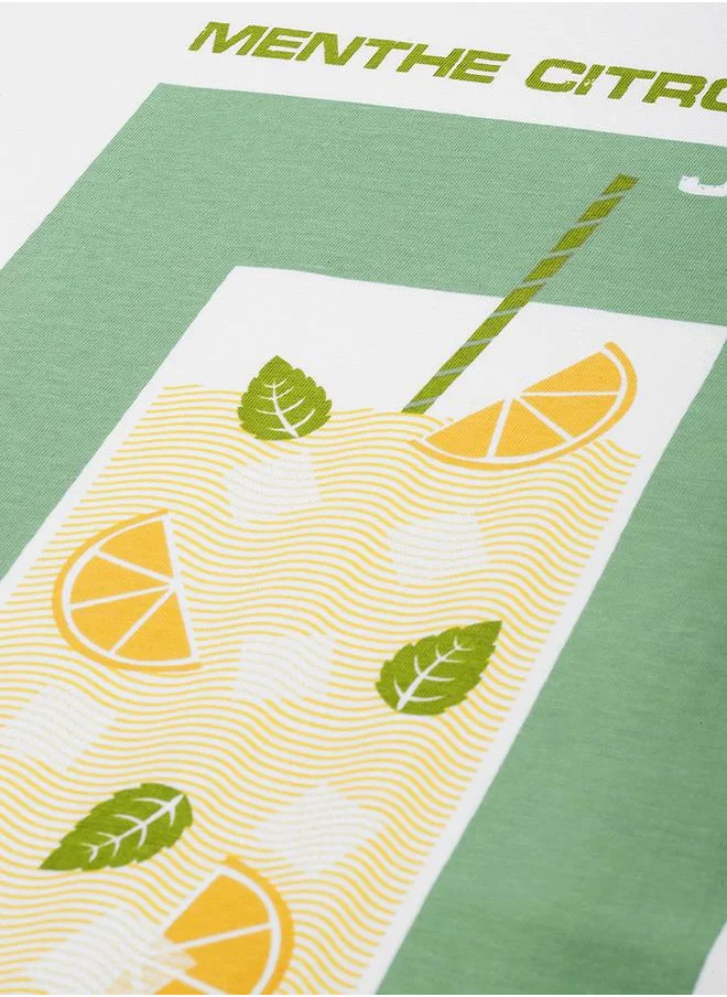 Dillinger Oversized Lemon Graphic Print T-Shirt by Styli