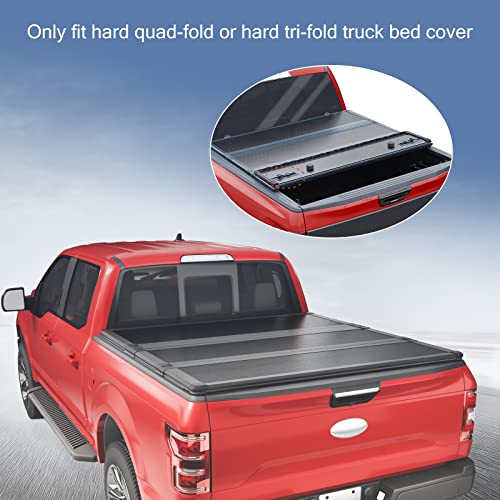 DICMIC Truck Tonneau Cover Replacement and Accessories Part Kit for Hard Tri-fold & Quad-fold Truck Bed Cover Include Nut, T-Bolt and Tonneau Cover Clamp, 2X Rear Clamp - Image 4