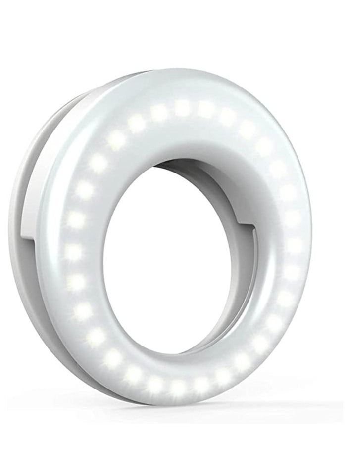 Generic Selfie Light Ring Lights LED Circle Light Cell Phone Laptop Camera Photography Video Lighting Clip On Rechargeable  - Image 2