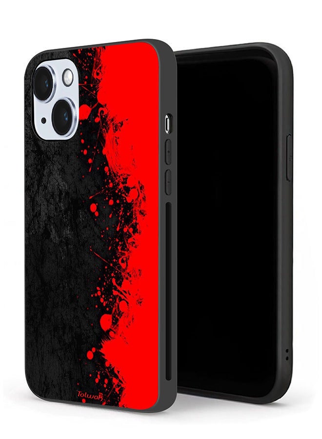 Tolwak Apple iPhone 14 Plus Protective Case Paint Abstract Pattern - Image 1