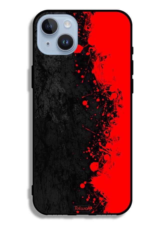 Tolwak Apple iPhone 14 Plus Protective Case Paint Abstract Pattern - Image 2