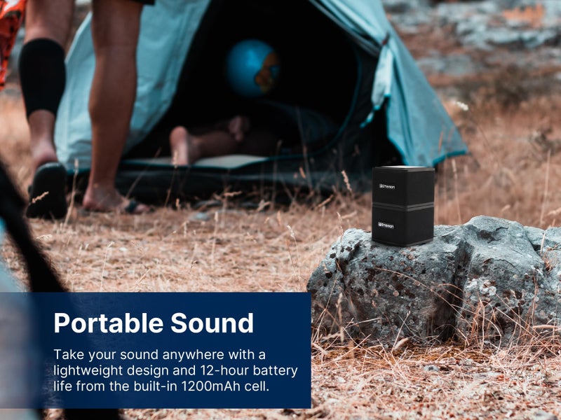 Emerson EAS-3006-BK Sound Blox â€“ Wireless Magnetic Stackable Bluetooth Speakers, Instant Connect, Multi-Room Audio, USB-C Charging, Built-in Subwoofer - Image 4