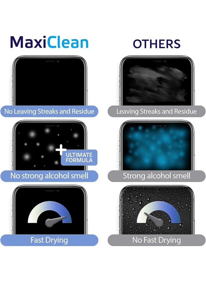 GECLL 100 Pack Lens Wipes for Eyeglasses Pre-Moistened, Individually Wrapped Streak-Free Cleaning for EyeGlasses、Laptop Screens & Camera Lens, Glasses Cleaning Wipe Bulk, Sunglasses & Phone Wipe  - Image 3