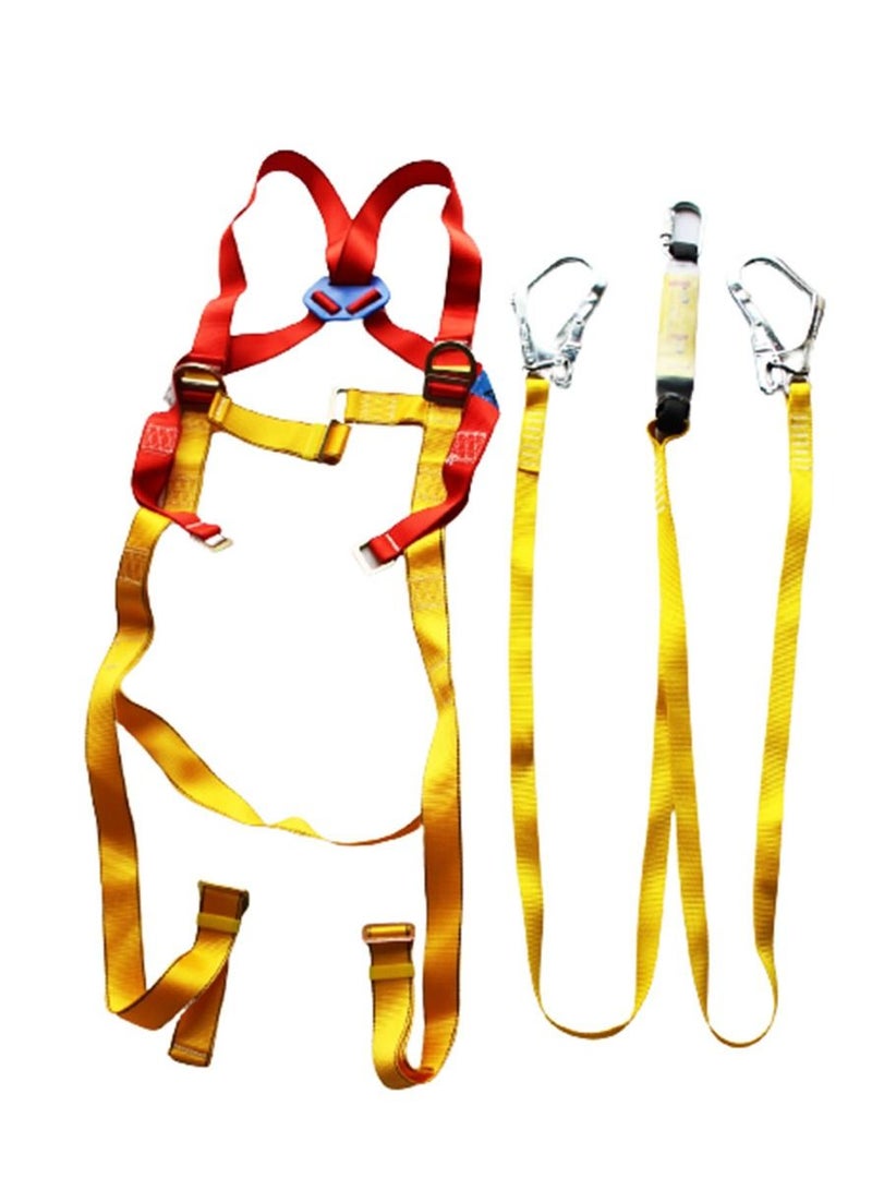 Kingroy Full body safety harness, shock absorber 2 belt and 2 big safety hook, 6 point adjustable  - Image 1