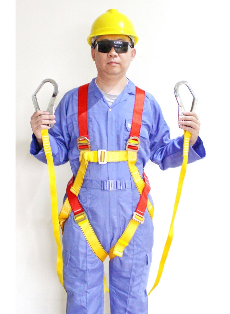 Kingroy Full body safety harness, shock absorber 2 belt and 2 big safety hook, 6 point adjustable  - Image 2
