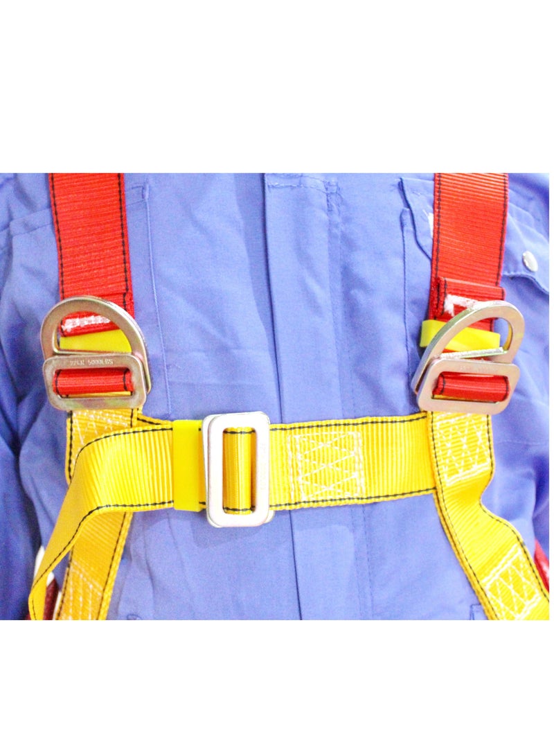 Kingroy Full body safety harness, shock absorber 2 belt and 2 big safety hook, 6 point adjustable  - Image 4