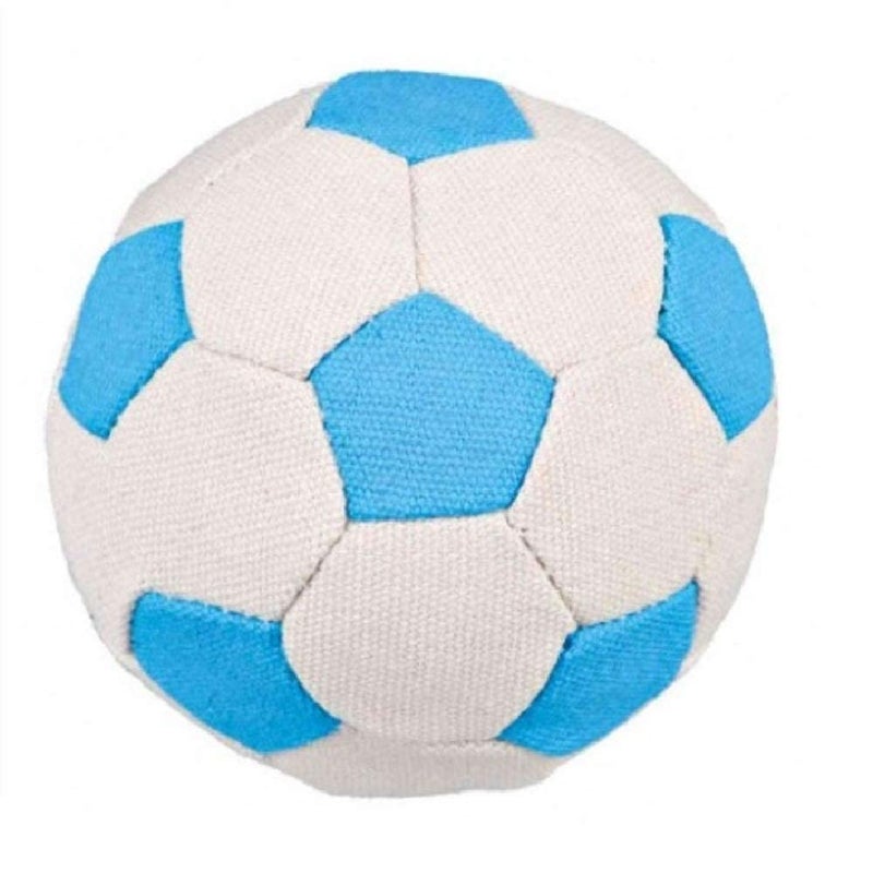 Trixie Canvas Soundless Soft Soccer Ball Toy for Pets, Interactive Toy for Adult & Small Dogs, Durable & Bounce - 11 cm (Color May Vary) - Image 2