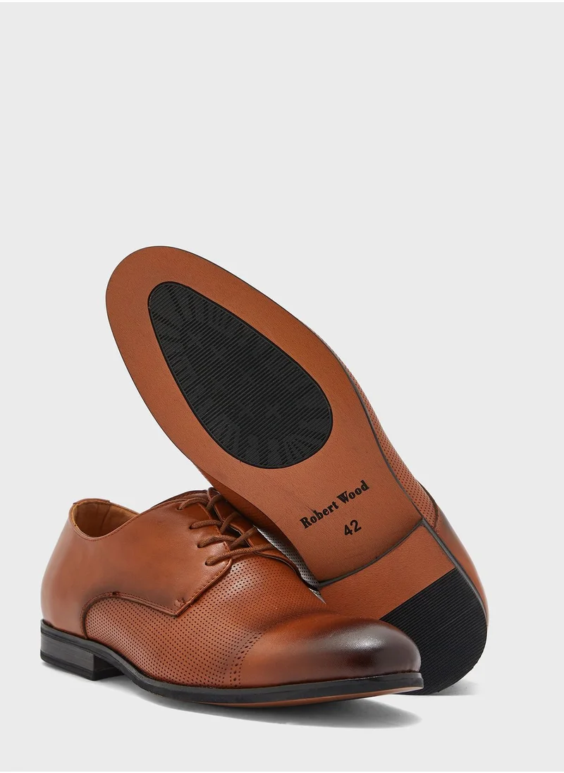 Robert Wood Perforated Formal Lace Up