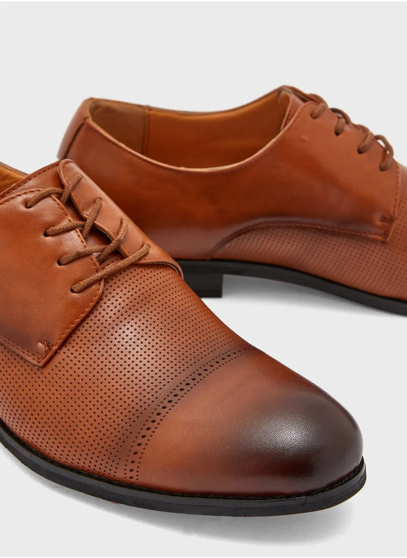 Robert Wood Perforated Formal Lace Up