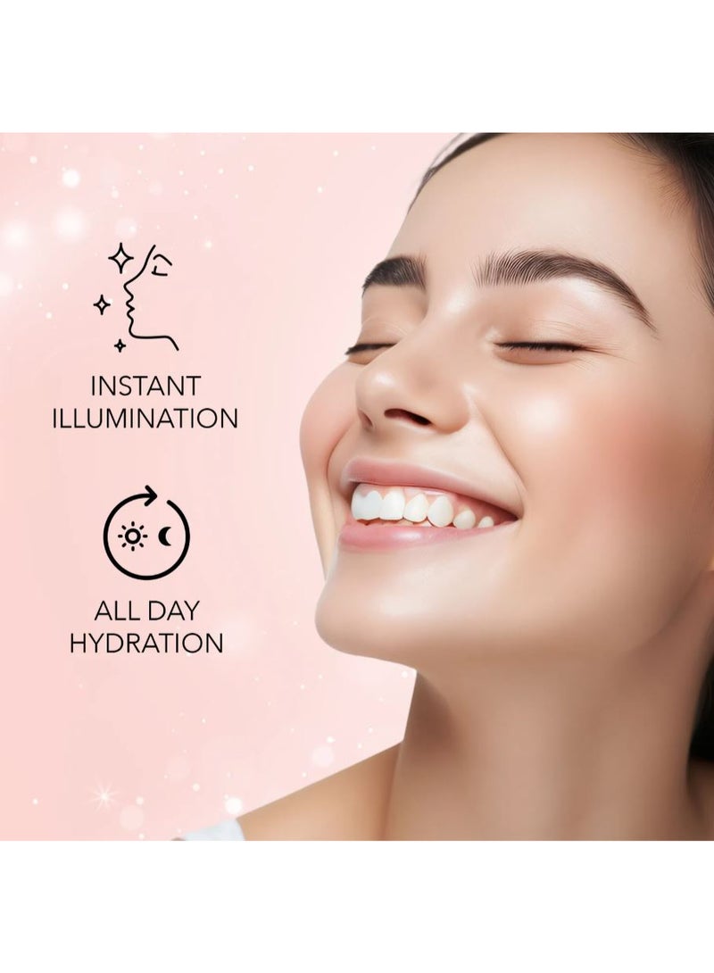 فاسيسكانادا كريم ستروب - ذهبي، ٣٠ مل | برايمر + هايلايتر + مرطب | زبدة الشيا وحمض الهيالورونيك | ترطيب مكثف | بشرة ندية مشرقة خالية من العيوب | قاعدة مكياج مضيئة ومتألقة - Image 4