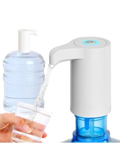 Eleish 5 Gallon 20L Electric Water Dispenser Pump for Hot & Cold Water, Universal Portable Rechargeable Water Pump with USB Charging for Jugs Bottle Kichen Cooking Food  - Image 1