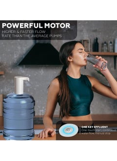 Eleish 5 Gallon 20L Electric Water Dispenser Pump for Hot & Cold Water, Universal Portable Rechargeable Water Pump with USB Charging for Jugs Bottle Kichen Cooking Food  - Image 5