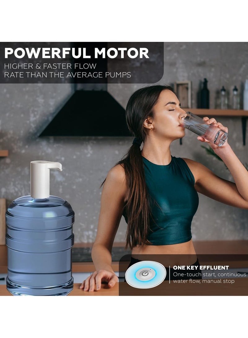 Eleish 5 Gallon 20L Electric Water Dispenser Pump for Hot & Cold Water, Universal Portable Rechargeable Water Pump with USB Charging for Jugs Bottle Kichen Cooking Food - Image 5