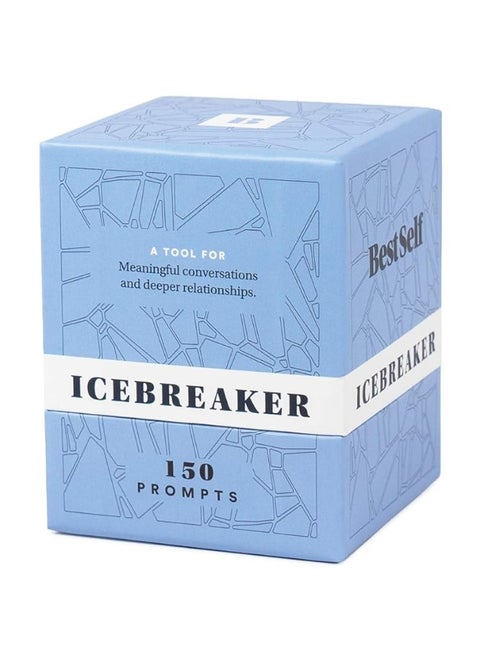 BestSelf Icebreaker Deck - Engaging Icebreaker Game with 150 Conversation Cards Prompts to Create Real Conversations for Friends, Coworkers, Family, Dates, Quality Conversation Cards