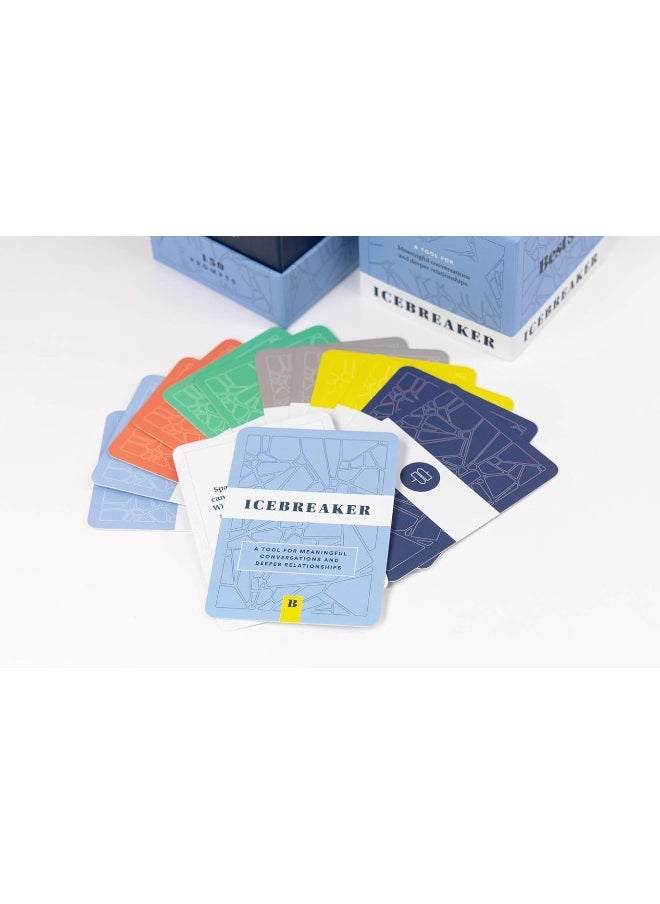 BestSelf Co. - BestSelf Icebreaker Deck - Engaging Icebreaker Game with 150 Conversation Cards Prompts to Create Real Conversations for Friends, Coworkers, Family, Dates, Quality Conversation Cards - Image 1
