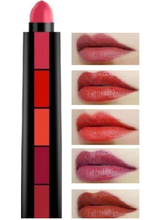 PROTYA Beauty Combo of 2 Fabulous Matte Shades Lip Makeup Set 5 in 1 lipstick Red and Nude Edition (Pack of 2) - Image 2