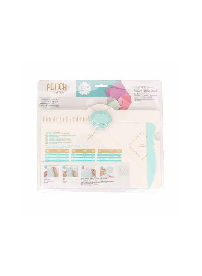 We R Memory Keepers Envelope Punch Board Kit Includes 1 6.75" X 10.5" Score Board Twoway Envelope Punch Bone Folder And Measurement Chart Create Home Made Envelopes And Invitations  - Image 2