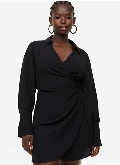 H&M Tie Detail Wrap Dress