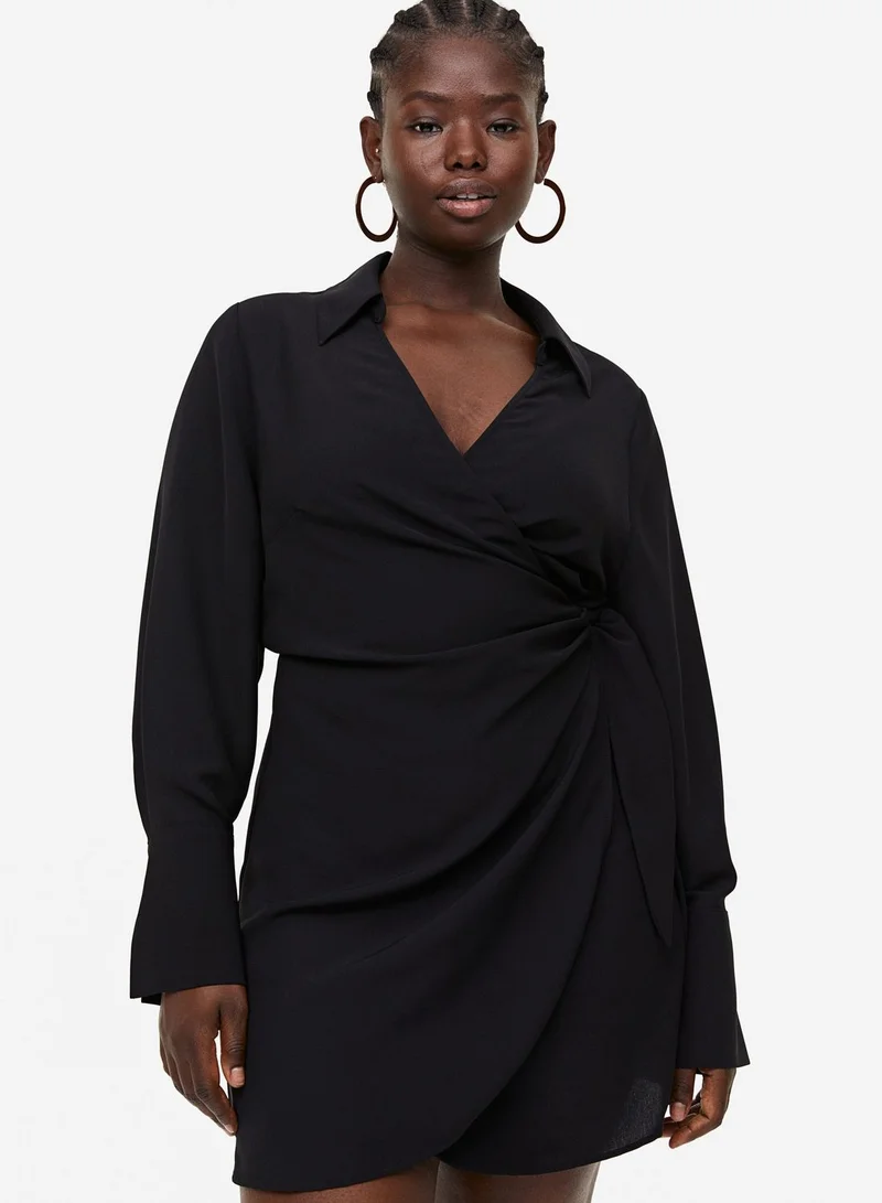 H&M Tie Detail Wrap Dress