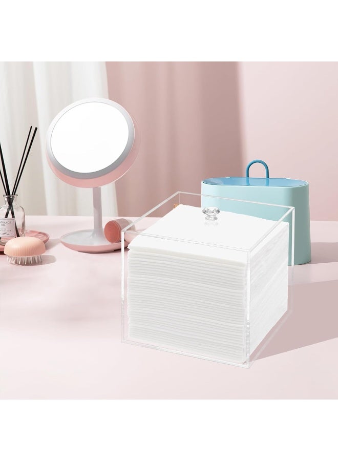 TPGP Disposable Face Towel Holder, Facial Towelettes Container Box, Acrylic Box for Facial Towels, Clear  - Image 2