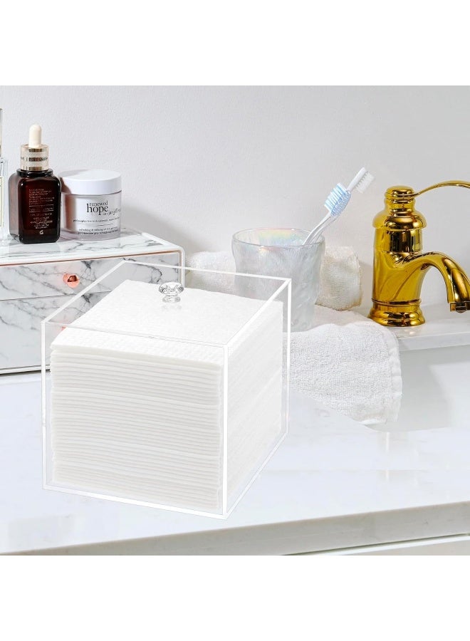 TPGP Disposable Face Towel Holder, Facial Towelettes Container Box, Acrylic Box for Facial Towels, Clear  - Image 5