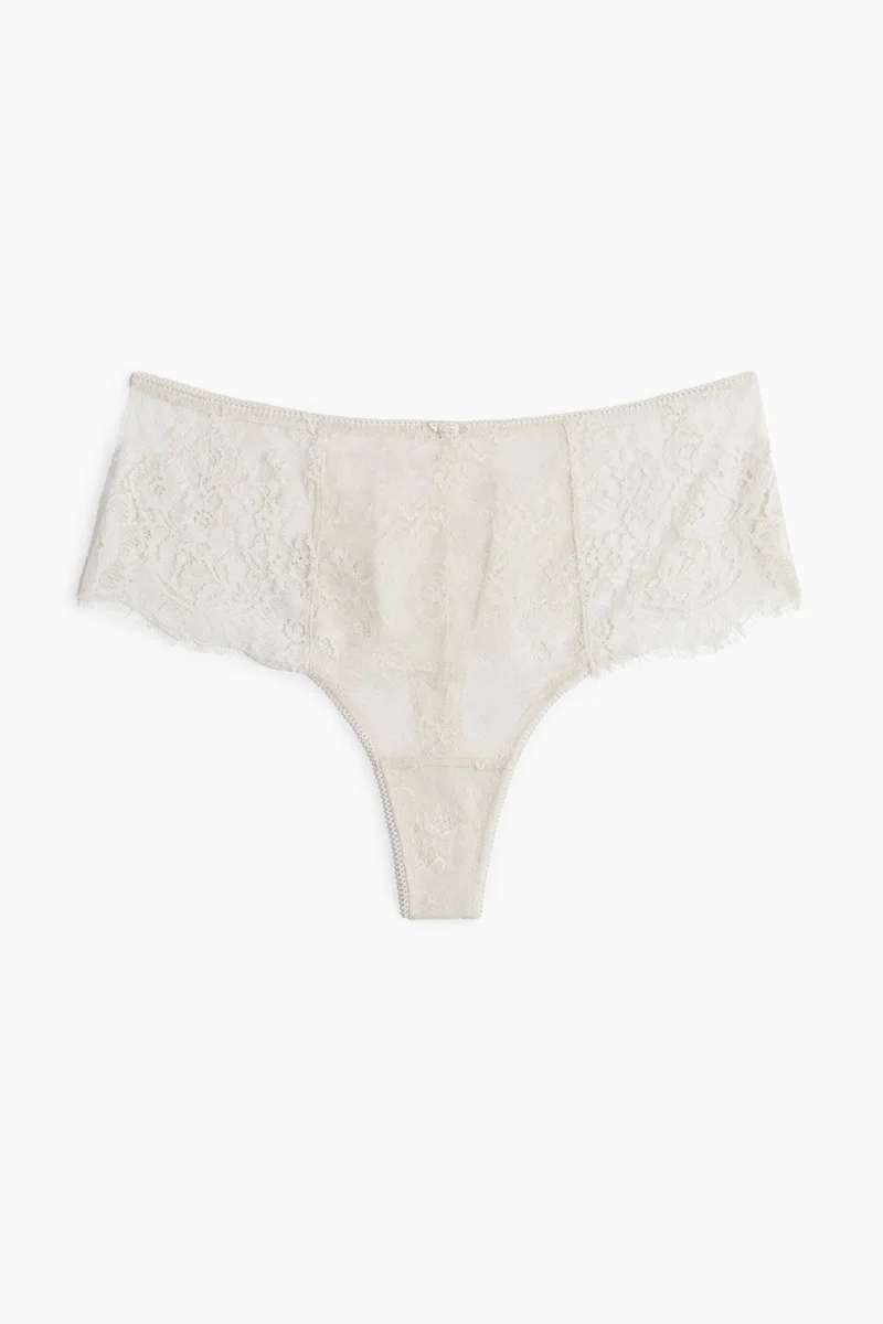 اتش اند ام سروال ثونغ من الدانتيل