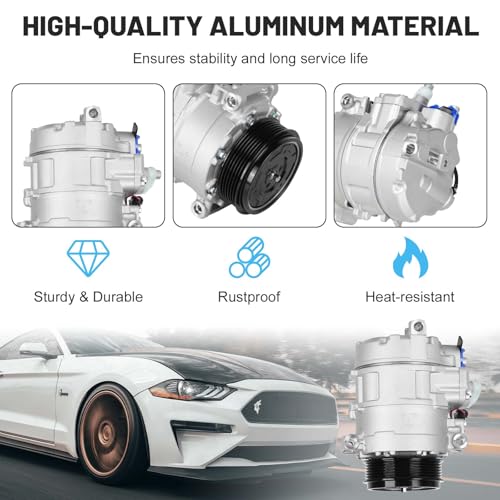 ILONPA New AC Air Condition Compressor with Clutch for Mercedes-Benz B200 C234 C240 C320 CL500 CL550 CLK320 CLS500 E320 GL320 GL450 GL550 ML, R, S Models - Image 5