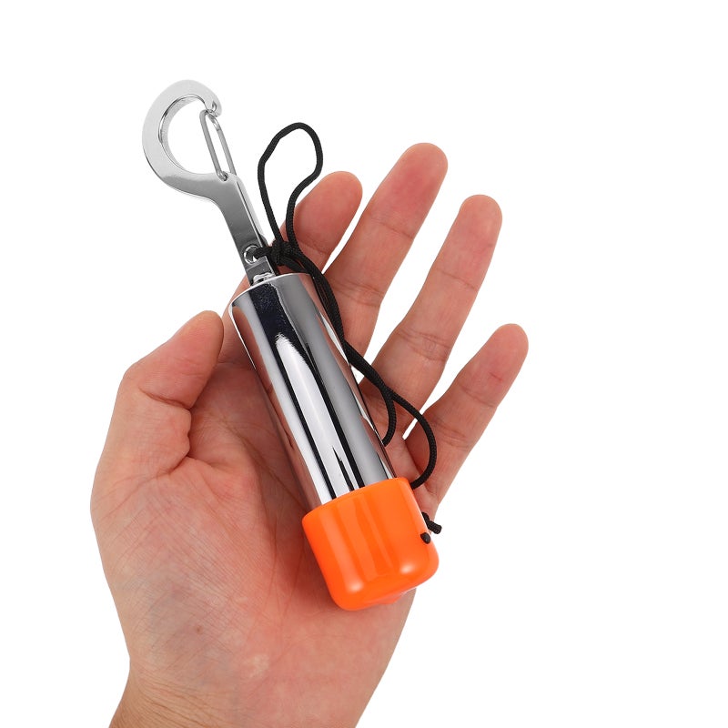 Diving Safety Rattle Signal Bell With Clip - Compact Alert Tool With Noise Cover - Loud Underwater Attention Grabber For Divers - Image 2
