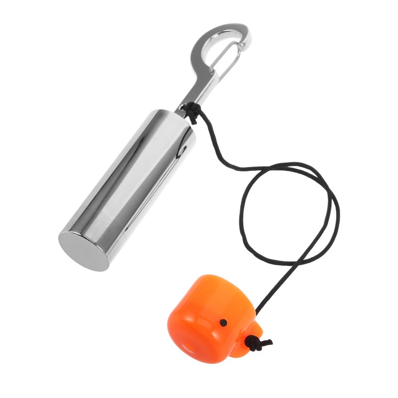 Diving Safety Rattle Signal Bell With Clip - Compact Alert Tool With Noise Cover - Loud Underwater Attention Grabber For Divers - Image 4
