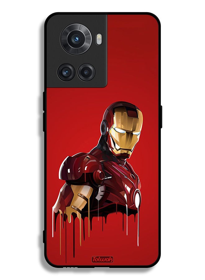 Tolwak OnePlus 10R 5G Protective Case Cover Iron Man Art - Image 2