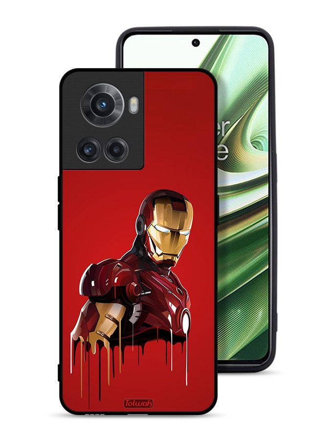 Tolwak OnePlus 10R 5G Protective Case Cover Iron Man Art - Image 1