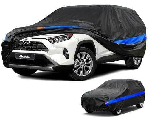 Molebt SUV Car Cover Waterproof All Weather for Automobiles Universal Fit Hyundai Santa FeTucson Jeep Cherokee Toyota RAV4 Volkswagen Tiguan Ford Edge Nissan Murano Mazda CX5 etc