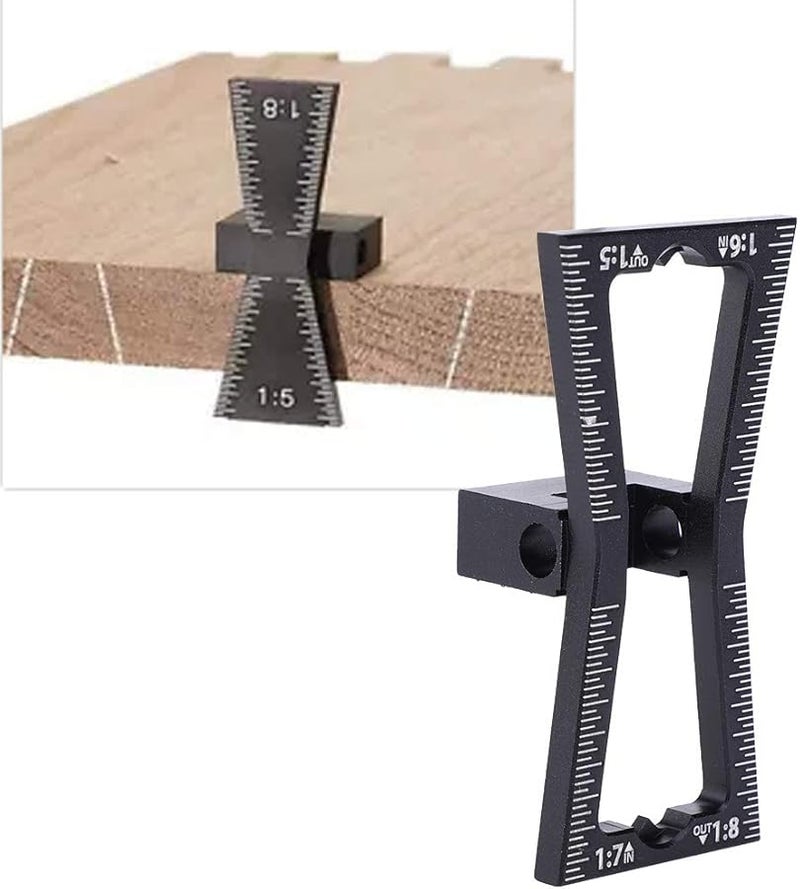 Aluminum Alloy Dovetail Marker Guide Tool for Woodworking Joint Scribing - Image 3