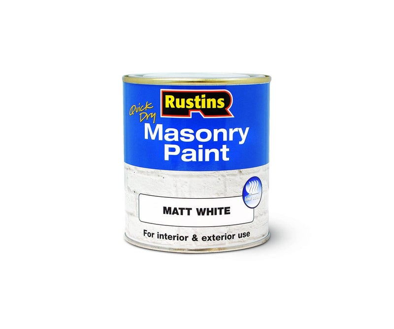 Rustins MASPW250 Masonry Paint White 250ml, 250 - Image 3