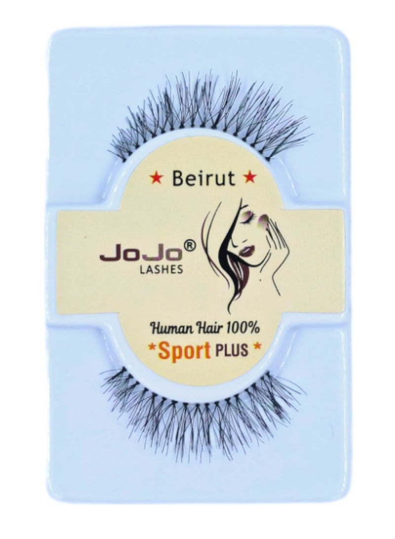 JOJO Eyelashes Human HAIR Black BEIRUT - Image 1