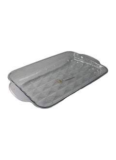 Spaceshoop 1 Pcs Rectangular Decorative Tray Cosmetic Storage Case, Acrylic Creative Multifunctional Plastic Food Storage Trays Food and Drink Trays, Storage Holder for Snack Food Dried Fruit  - Image 2