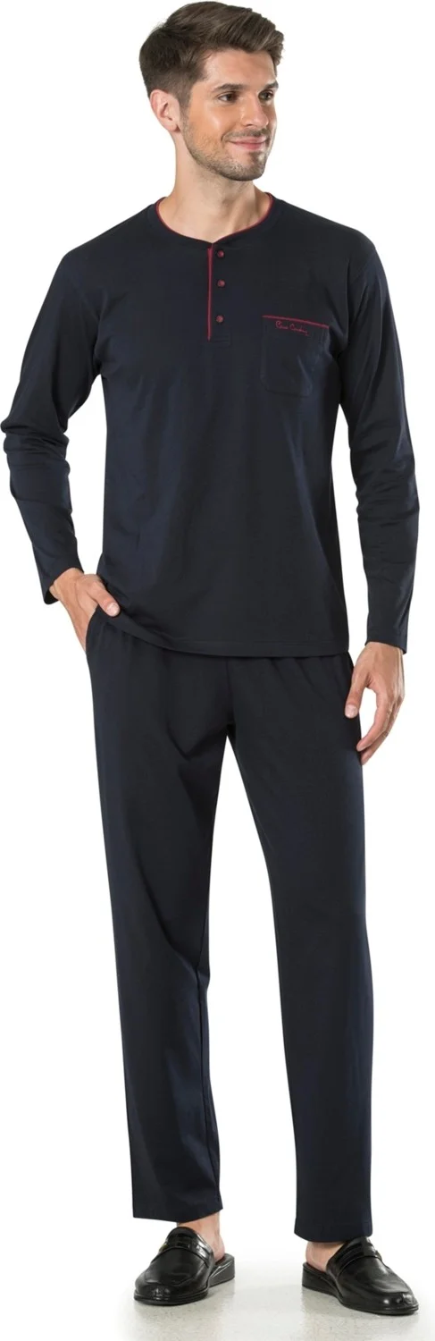 pierre cardin 5595 Men's Dowery 5 Pack Rob Pajamas Set-Claret Red