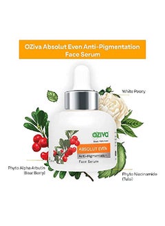 OZiva Absolut Even Antipigmentation Face Serum (With Phyto Niacinamide Phyto Alpha Arbutin Aloe Vera Rosemary) For Hyperpigmentation Dark Spot Correction  - Image 3