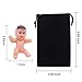 Elcoho 120 Pieces Mini Plastic Baby Favor Supplies with Velvet Bag for Baby Shower Ice Cube Game and Party Decoretions 1 Inch - Image 2