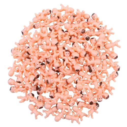 Elcoho 120 Pieces Mini Plastic Baby Favor Supplies with Velvet Bag for Baby Shower Ice Cube Game and Party Decoretions 1 Inch - Image 1