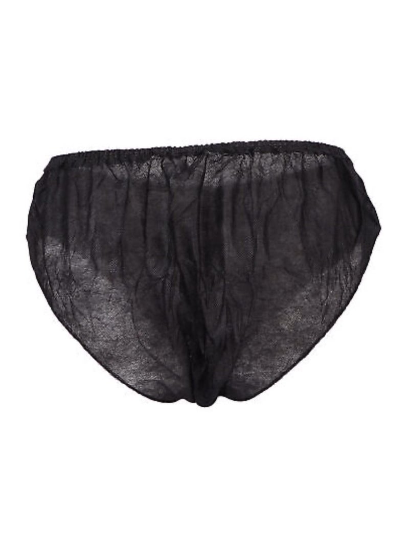 globalstar Globalstar Unisex Non Woven Disposable Underwear Panty Black 50pcs BW-101  - Image 2